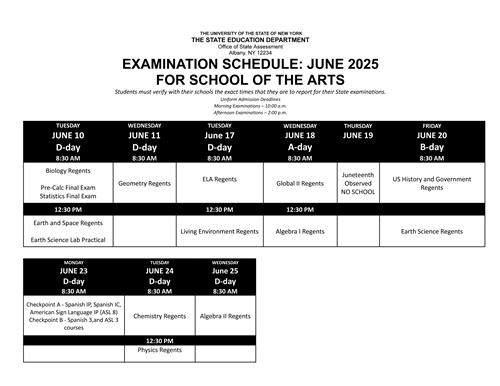June regents